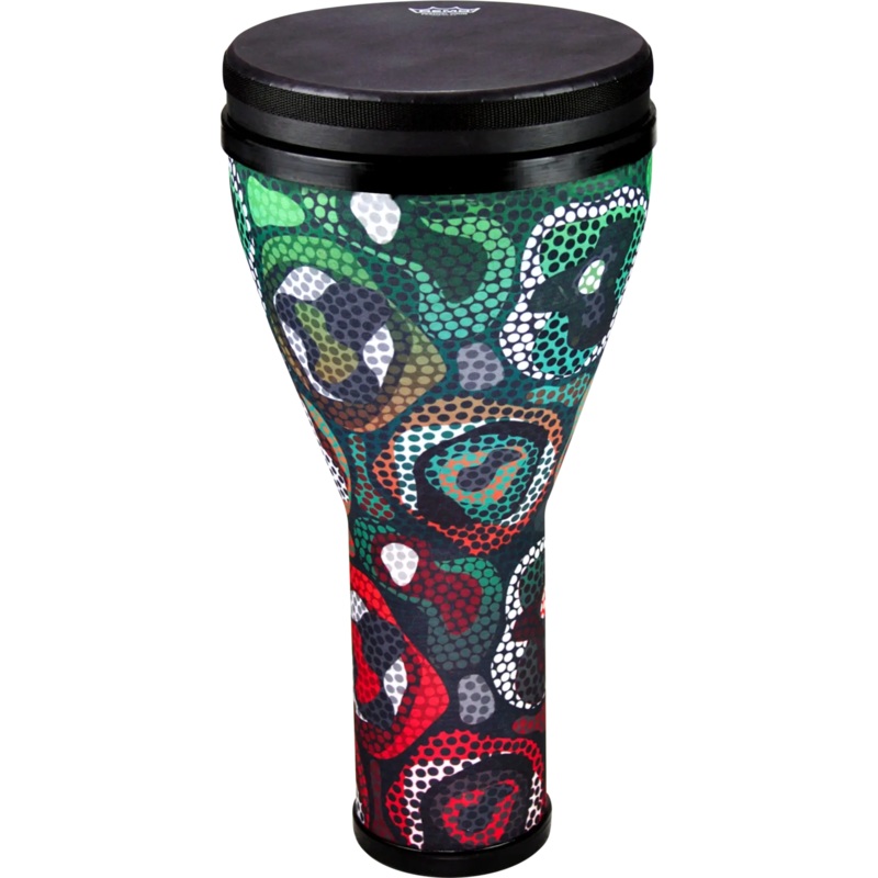 remo-dj-2510-68-festival-10-djembe-drum-tribal-green Remo DJ-2510-68 Festival 10" Djembe Drum, Tribal Green