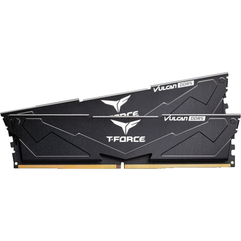 team-t-force-32gb-2x16gb-flbd532g5200hc40cdc01-vulcan-cl40-5200mhz-ddr5-ram-black Team T-Force 32GB (2x16GB) FLBD532G5200HC40CDC01 Vulcan CL40 5200MHz DDR5 RAM - Black