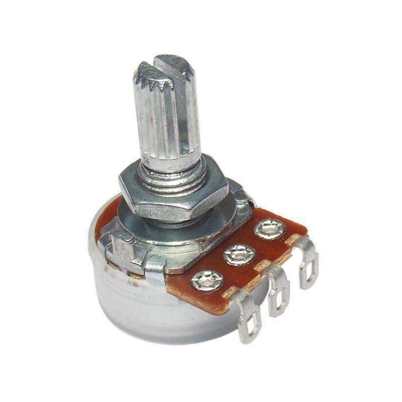 alpha-250k-potentimeter-metric-size-8mm-hole-short-bushing-3-8-inch-coarse-18-spline-split-shaft Alpha 250k Potentimeter Metric Size 8mm hole Short Bushing 3/8 inch Coarse 18 Spline Split Shaft