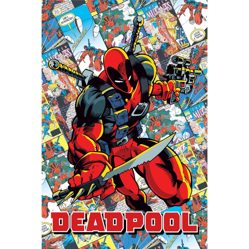 deadpool-comic-covers-poster Deadpool - Comic Covers Poster
