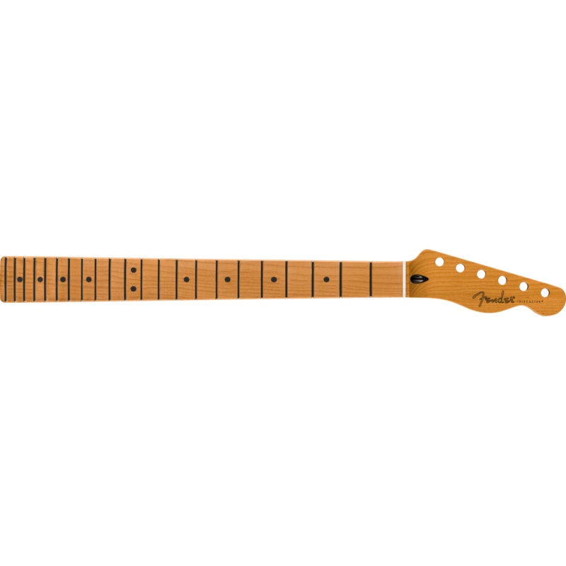 fender-satin-roasted-maple-telecaster-neck-22-jumbo-frets-12-flat-oval-shape Fender Satin Roasted Maple Telecaster Neck, 22 Jumbo Frets, 12", Flat Oval Shape