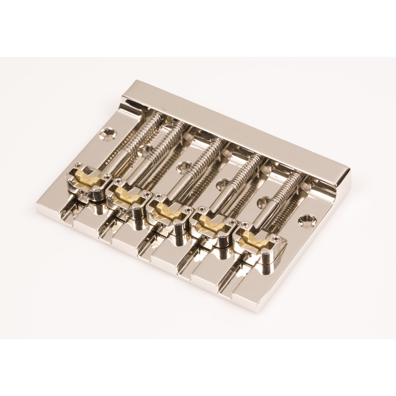 hipshot-masskicker-5-string-bass-bridge-nickel-retrofits-fender-squier-5k502n Hipshot MassKicker 5 String Bass Bridge Nickel Retrofits Fender Squier - 5K502N