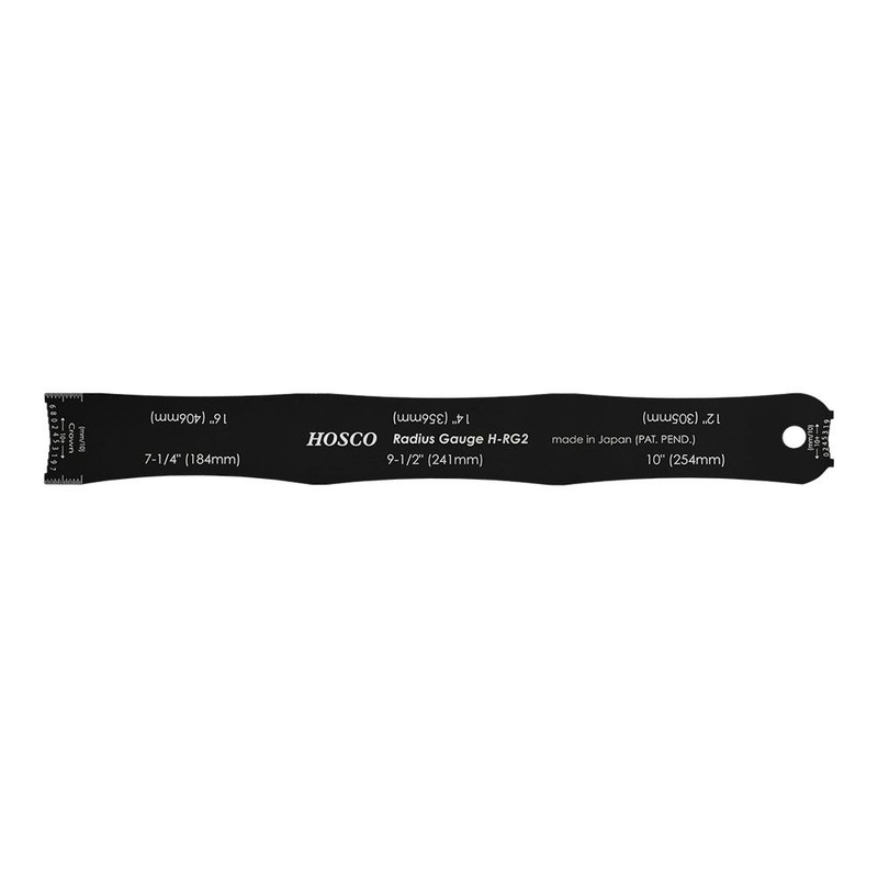 hosco-h-rg2-fingerboard-radius-gauge-w-fret-crown-height-scale Hosco H-RG2 Fingerboard Radius Gauge w/ Fret Crown Height Scale