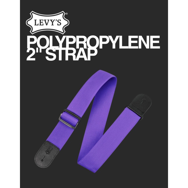 levys-guitar-strap-m8poly-prp Levys Guitar Strap M8POLY-PRP