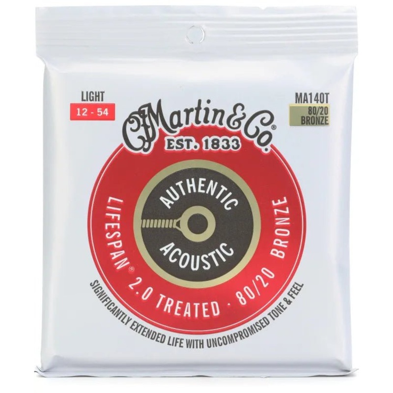 martin-ma140t-authentic-acoustic-lifespan-2-0-guitar-strings-80-20-bronze-12-54-light Martin MA140T Authentic Acoustic Lifespan 2.0 Guitar Strings 80/20 Bronze - 12-54 Light