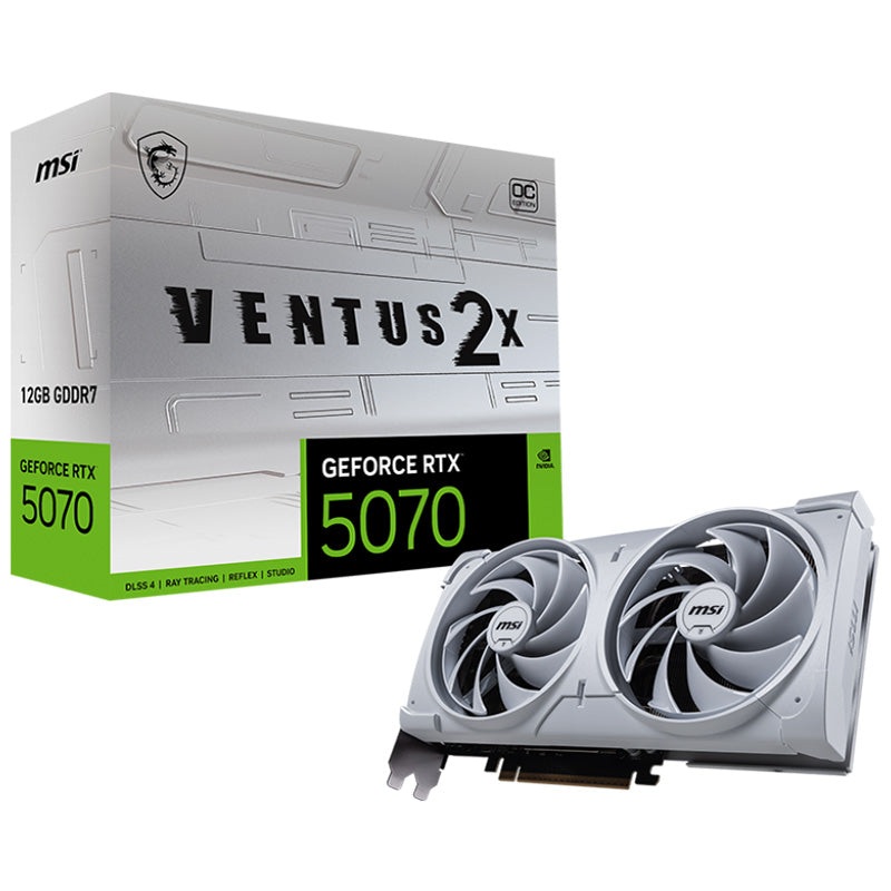msi-geforce-rtx-5070-12g-ventus-2x-oc-white-graphics-card-geforce-rtx-5070-12g-ventus-2x-oc-white MSI GeForce RTX 5070 12G Ventus 2X OC White Graphics Card (GeForce RTX 5070 12G VENTUS 2X OC WHITE)