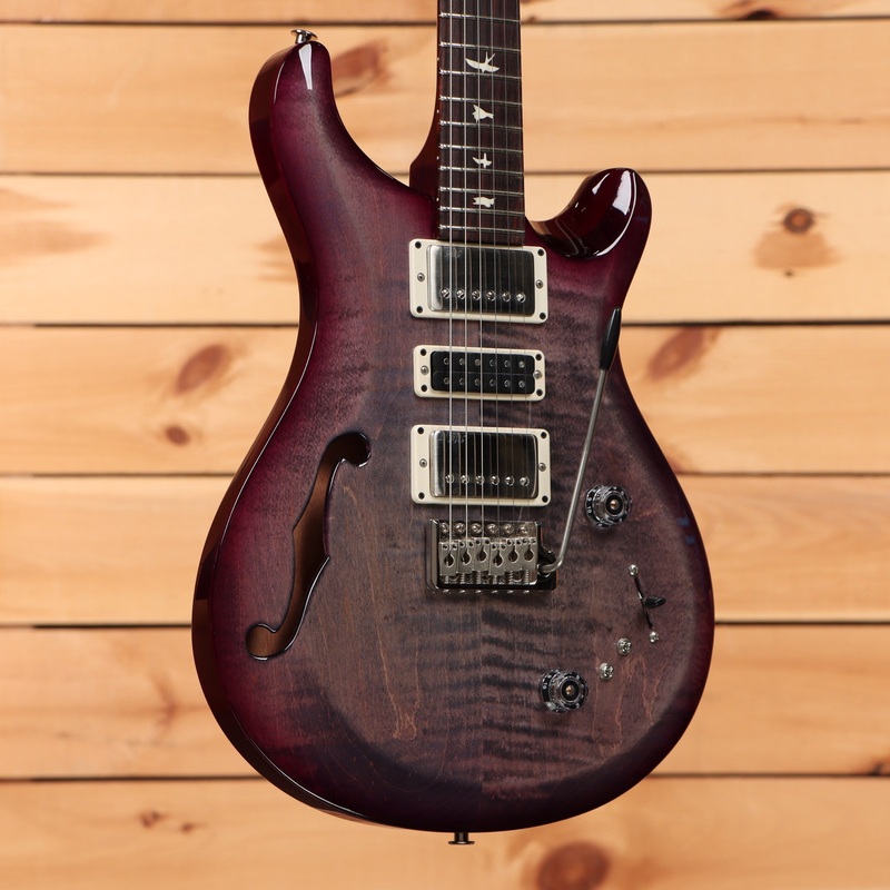 paul-reed-smith-s2-special-semi-hollow-faded-gray-black-purple-burst Paul Reed Smith S2 Special Semi Hollow - Faded Gray Black Purple Burst