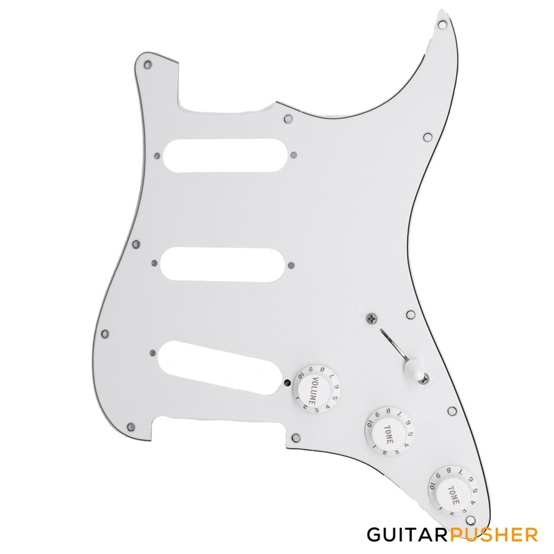 bareknuckle-pre-wired-parchment-white-standard-3-ply-11-hole-pickguard-sss-electronics-parchment-white-parts Bareknuckle Pre-wired Parchment White Standard 3 ply 11-hole pickguard SSS + Electronics, Parchment White Parts