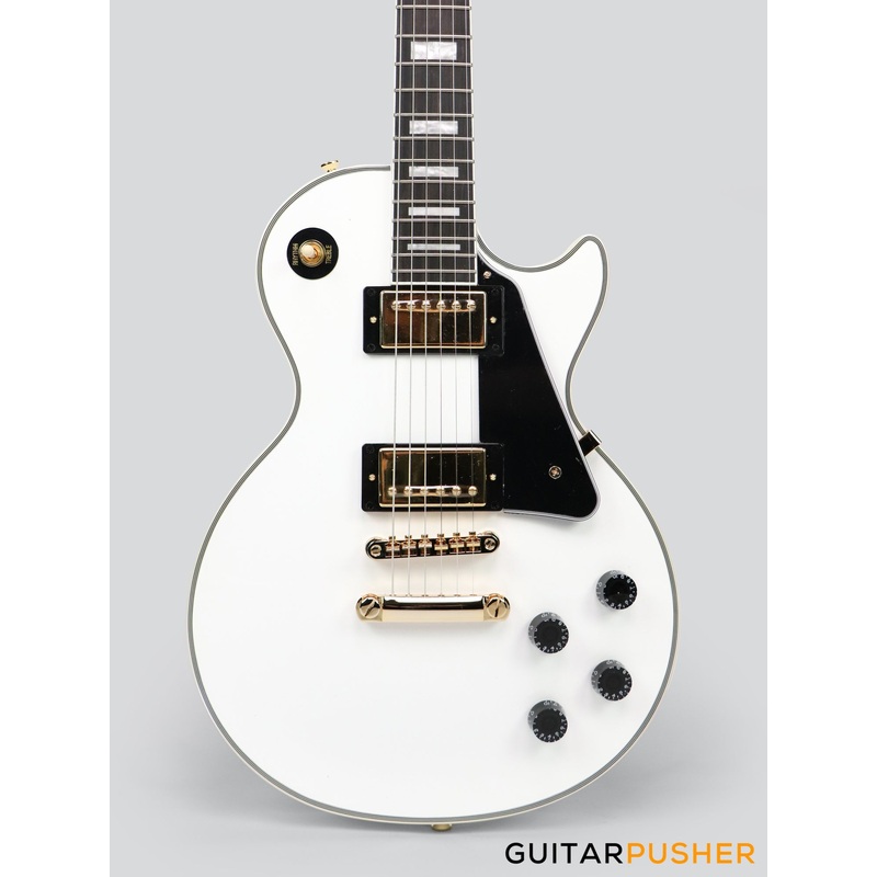 epiphone-les-paul-custom-electric-guitar-with-original-hard-case-alpine-white Epiphone Les Paul Custom Electric Guitar with Original Hard Case - Alpine White