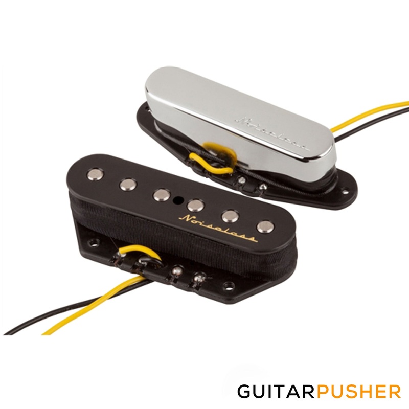 fender-hot-noiseless-tele-pickup-set-nickel-black-099-2116-000-nickel-black-099-2116-000 Fender Hot Noiseless Tele Pickup Set - Nickel/Black 099-2116-000 Nickel/Black 099-2116-000