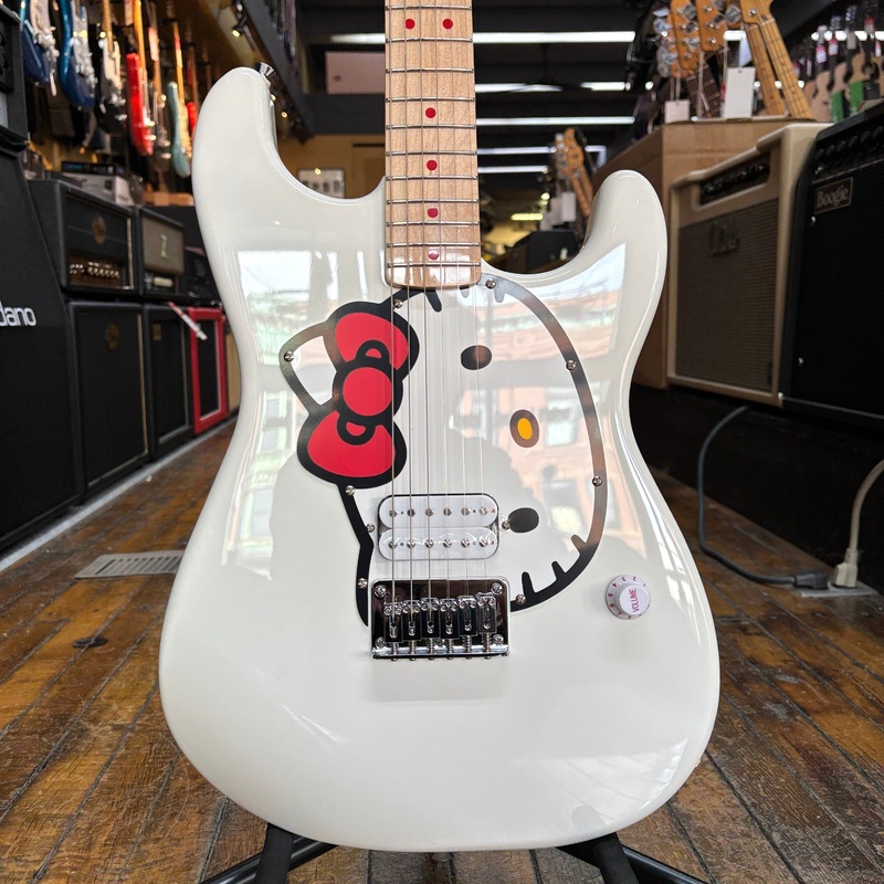 fender-x-hello-kitty-white-stratocaster-electric-guitar-white-w-padded-gig-bag Fender x Hello Kitty White Stratocaster Electric Guitar White w/Padded Gig Bag