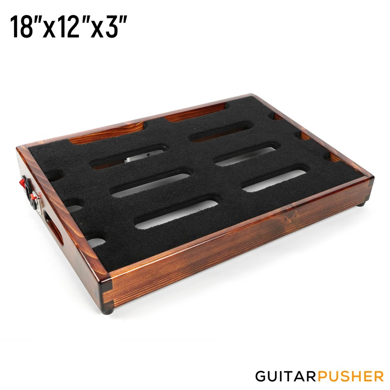 gc-rockboard-lyan-1-pedalboard-18-x-12-x-3-mahogany GC Rockboard Lyan 1 Pedalboard (18 x 12 x 3) - Mahogany