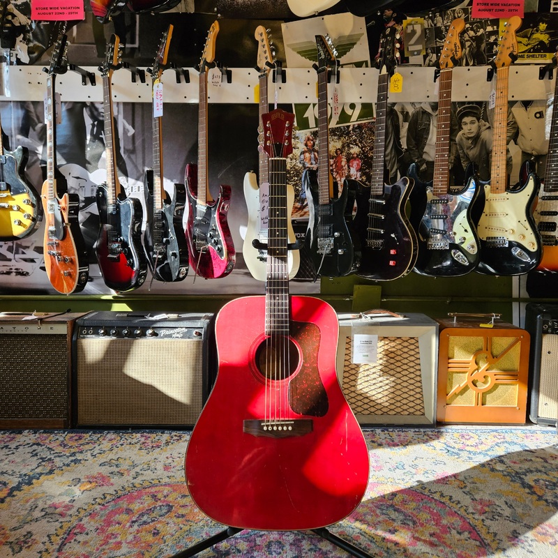 guild-dreadnought-d25-c-cherry-red-gloss-1975 Guild ~ Dreadnought D25-C - Cherry Red ~ Gloss ~ 1975