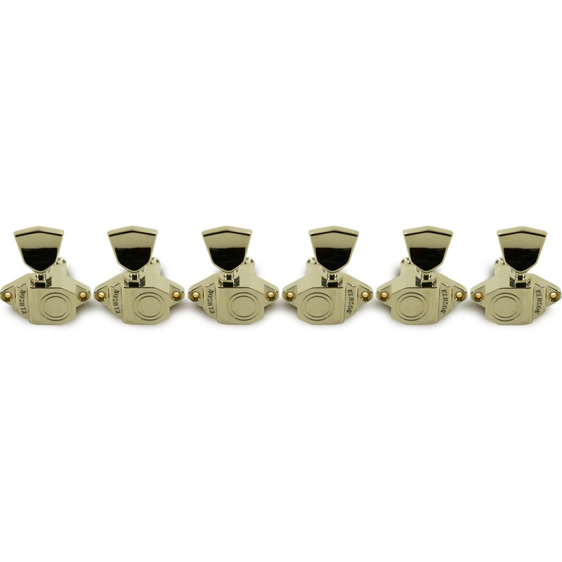 kluson-3-per-side-vintage-diecast-sealfast-tuning-machines-nickel-with-metal-keystone-buttons Kluson 3 Per Side Vintage Diecast Sealfast Tuning Machines Nickel With Metal Keystone Buttons
