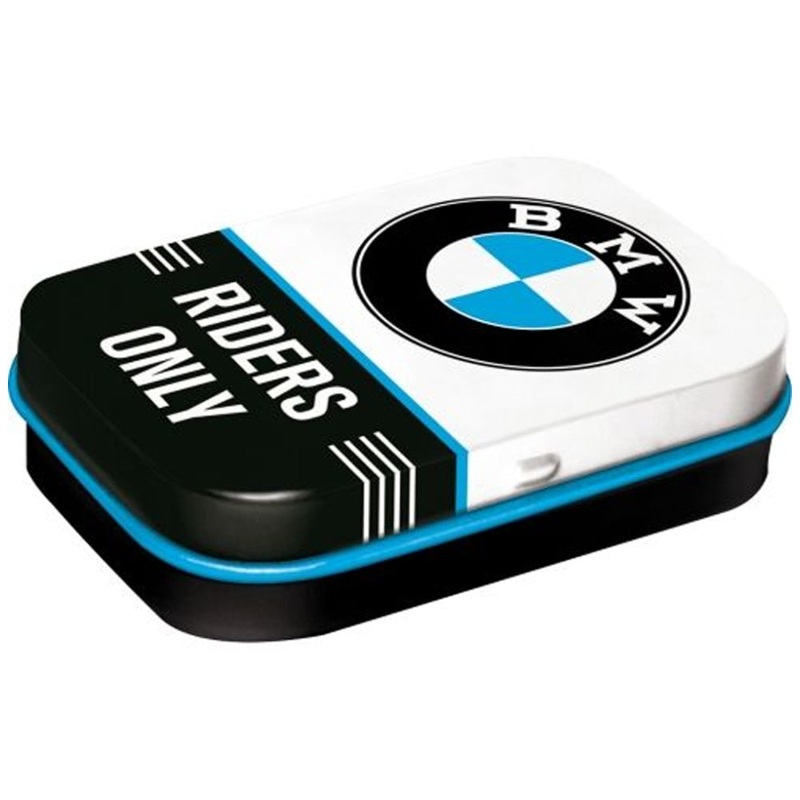 nostalgic-art-breath-freshener-mints-retro-steel-tin-box-bmw-riders-only Nostalgic-Art Breath Freshener Mints Retro Steel Tin Box BMW Riders Only