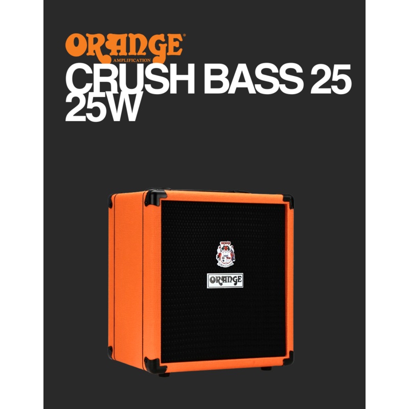 orange-crush-bass-25-amp-25-watt-combo-orange Orange Crush Bass 25 Amp 25-watt Combo - Orange