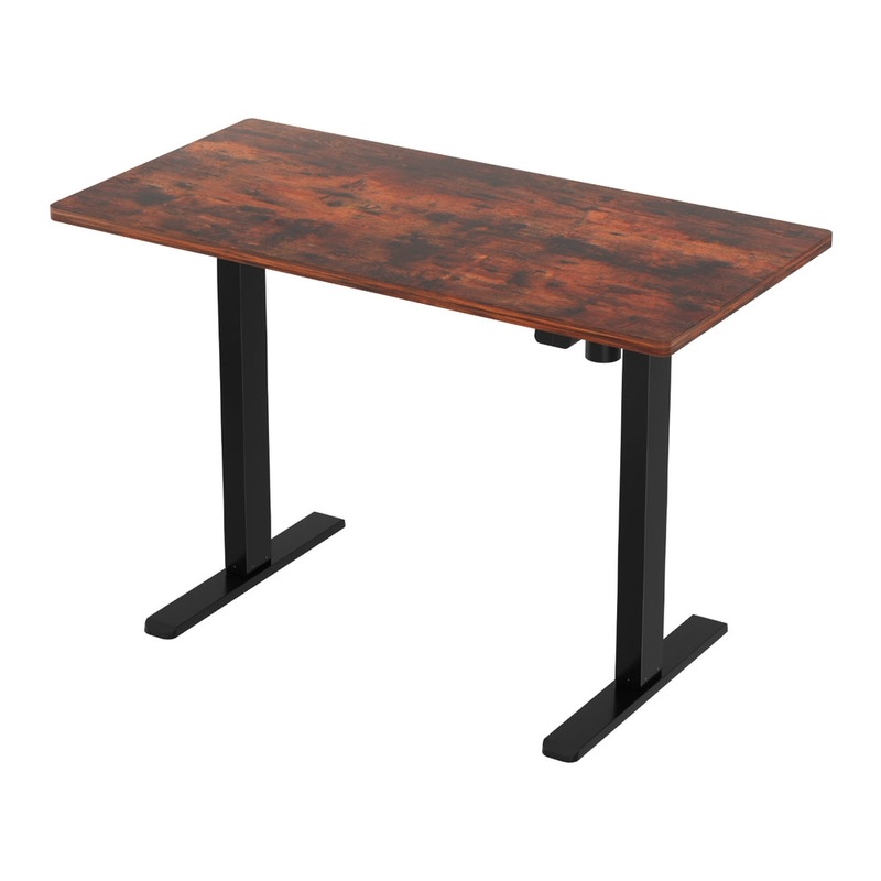artiss-standing-desk-motorised-rustic-brown-140cm Artiss Standing Desk Motorised Rustic Brown 140CM