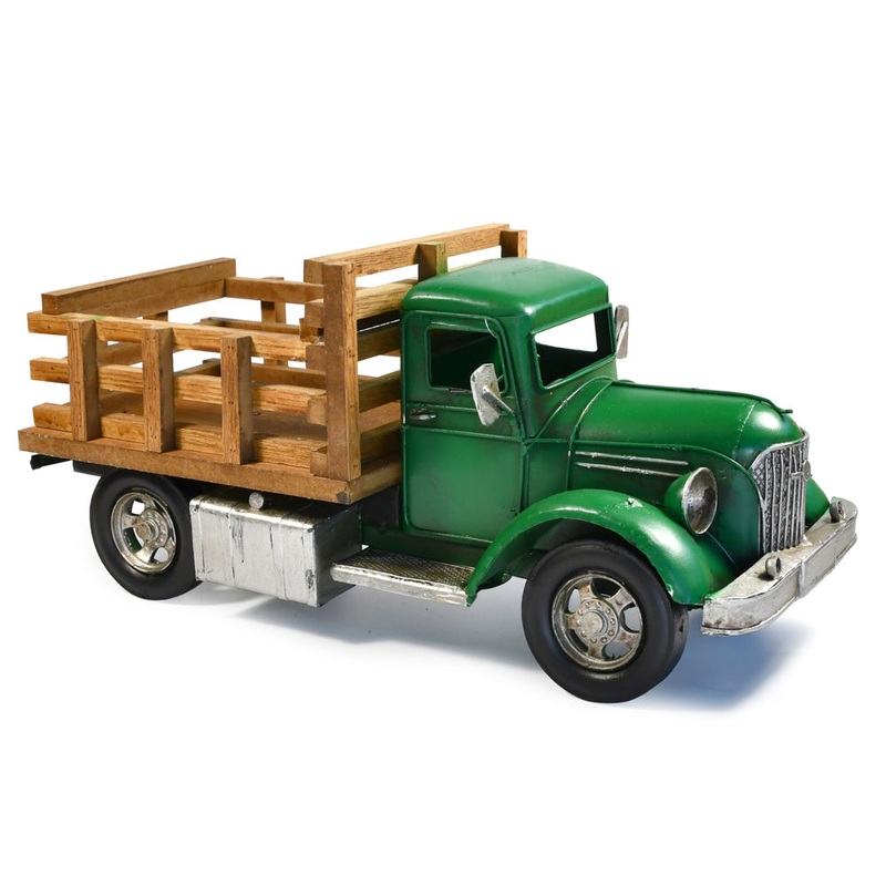 boyle-auto-petit-farm-truck-metal-ornament-figurine-37x17cm-green Boyle Auto Petit Farm Truck Metal Ornament Figurine 37x17cm (Green)