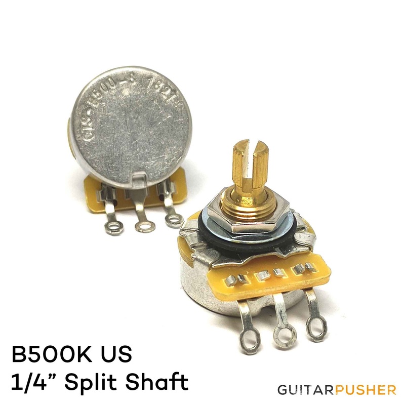 cts-500k-potentiometer-us-size-9-5mm-hole-1-4-inch-short CTS 500k Potentiometer US Size 9.5mm Hole 1/4 inch Short