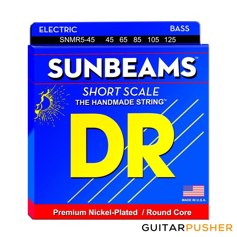 dr-sunbeams-5-string-short-scale-bass-guitar-strings DR Sunbeams 5-String Short Scale Bass Guitar Strings
