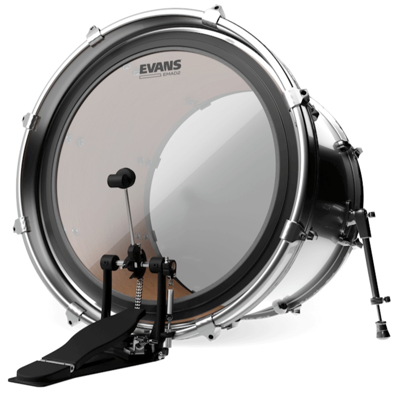 evans-bd24emad2-emad2-clear-bass-drum-head-24-inch Evans BD24EMAD2 EMAD2 Clear Bass Drum Head, 24 Inch
