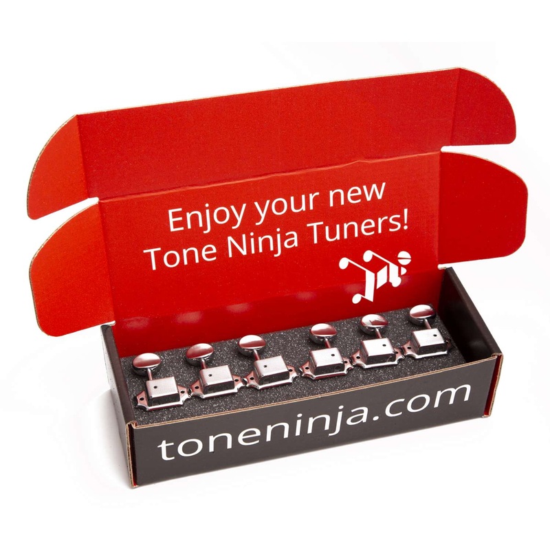 genuine-tone-ninja-vintage-sd90-tuners-3x3-metal-buttons-chrome Genuine Tone Ninja Vintage SD90 Tuners, 3x3, Metal buttons, Chrome