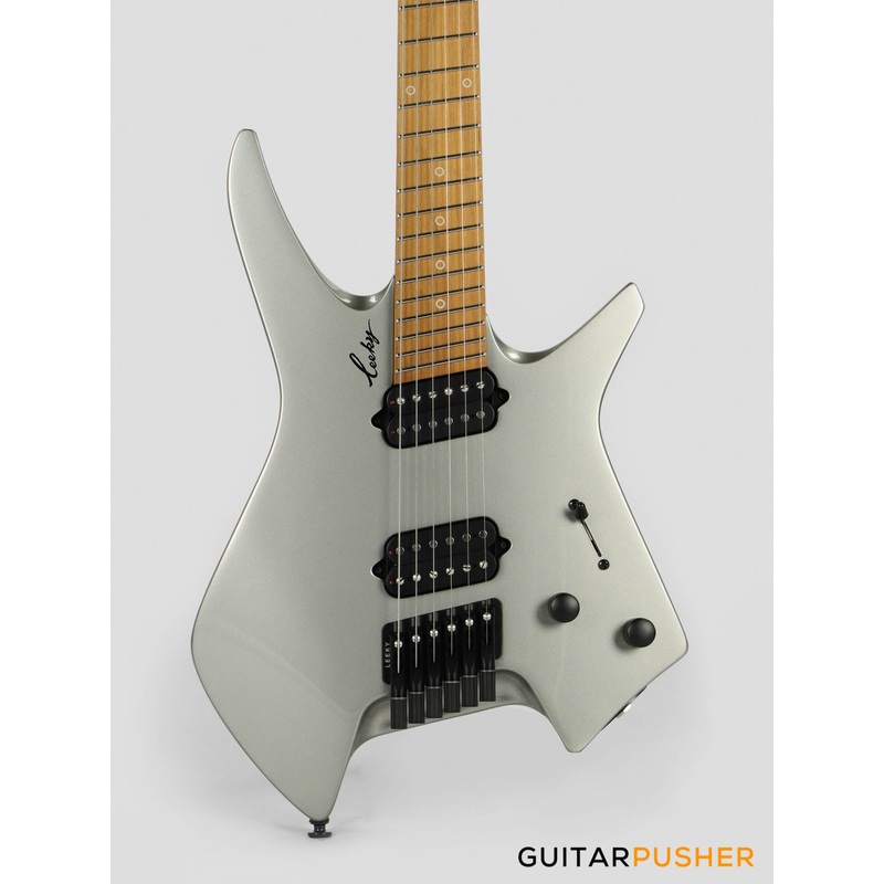leeky-x-series-x20-headless-electric-guitar-roasted-basswood-body-roasted-maple-neck-titanium-gray Leeky X-Series X20 Headless Electric Guitar Roasted Basswood Body Roasted Maple Neck - Titanium Gray