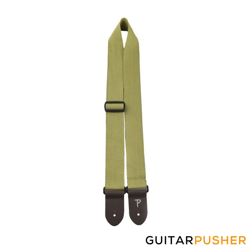 perri-s-leather-deluxe-nylon-2-guitar-strap-w-brown-leather-ends-tweed Perri's Leather Deluxe Nylon 2" Guitar Strap w/ Brown Leather Ends Tweed