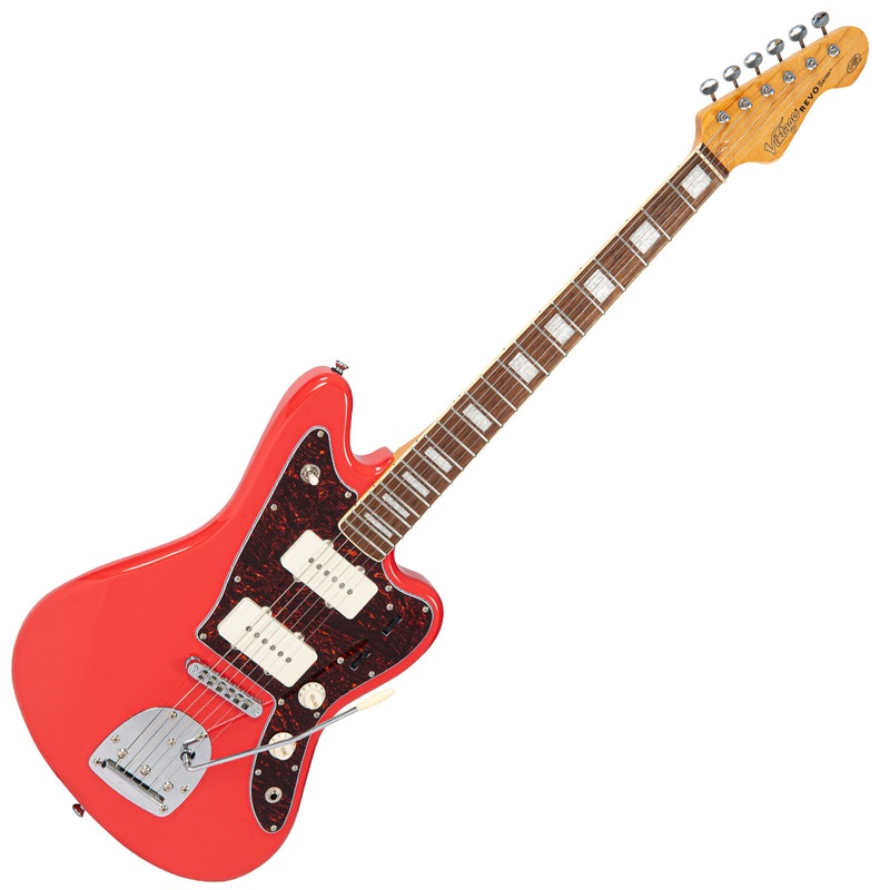 vintage-revo-series-surfmaster-90-guitar-firenza-red Vintage REVO Series 'Surfmaster 90' Guitar ~ Firenza Red