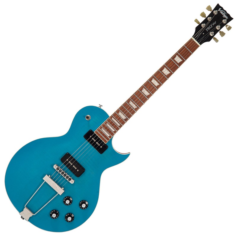 vintage-v100-proshop-unique-electric-guitar-satin-teal-blue Vintage V100 ProShop Unique Electric Guitar ~ Satin Teal Blue