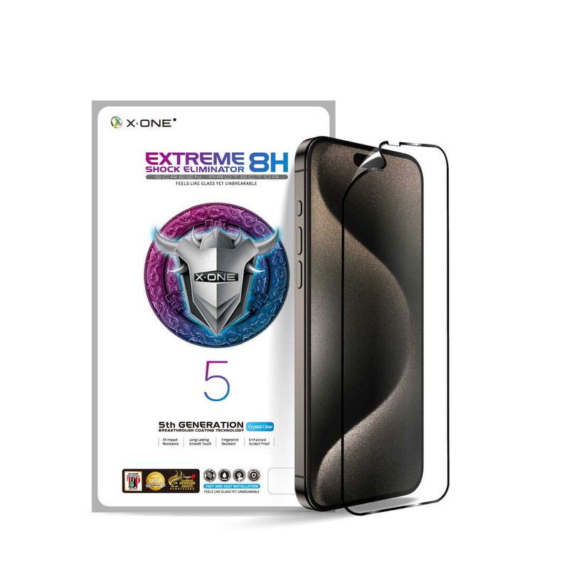 x-one-shock-screen-protector-iphone-15-16-transparent X.One Shock Screen Protector iPhone 15/16 (Transparent)