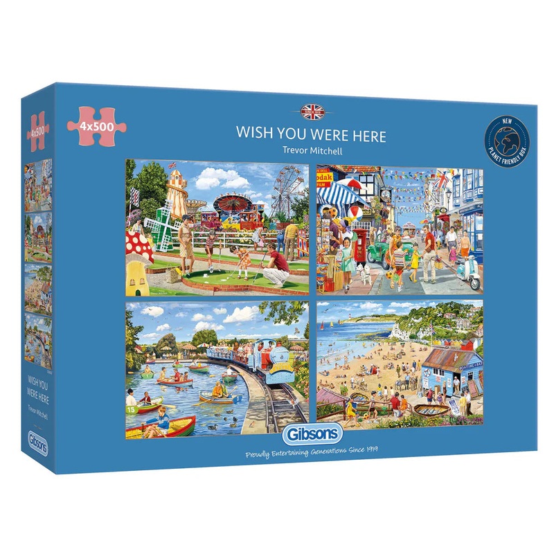gibsons-4x500pc-wish-you-were-here-puzzle Gibsons 4x500pc Wish You Were Here Puzzle