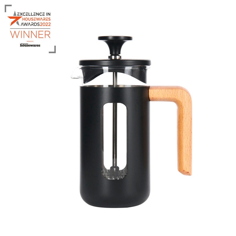la-cafetiere-pisa-3-cup-350ml-stainless-steel-glass-french-press-black La Cafetiere Pisa 3-Cup 350ml Stainless Steel/Glass French Press (Black)