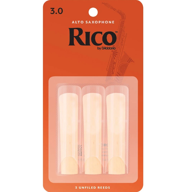 rico-by-d-addario-alto-sax-reeds-strength-3-3-pack Rico by D'Addario Alto Sax Reeds, Strength 3, 3-pack