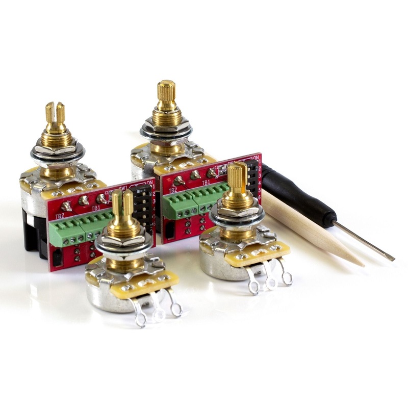 cts-pot-pack-for-gibson-500k-audio-2-volume-2-push-pull-pp02 CTS Pot Pack for Gibson, 500K Audio, 2 Volume, 2 Push/Pull (PP02)