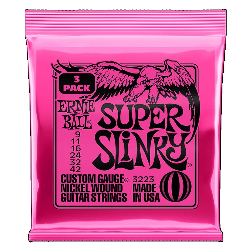 ernie-ball-3-pack-super-slinky-nickel-wound-electric-guitar-strings-9-42-gauge-3223 Ernie Ball 3-Pack Super Slinky Nickel Wound Electric Guitar Strings 9-42 Gauge 3223