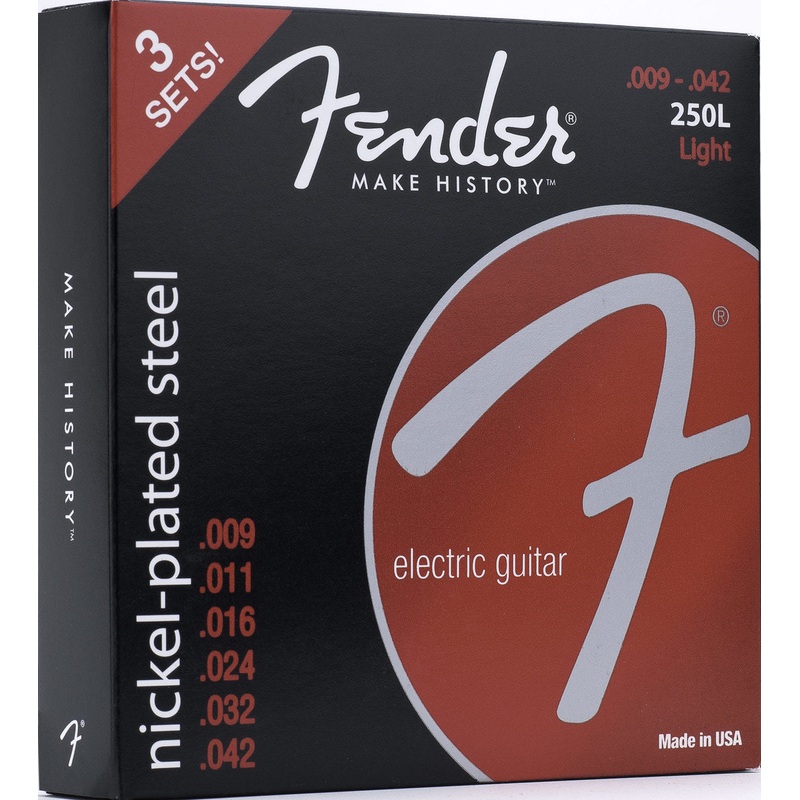 fender-3-pack-light-nickel-plated-steel-guitar-strings-250l-9-42-073-0250-309 Fender 3 Pack Light Nickel-Plated Steel Guitar Strings 250L 9-42 073-0250-309