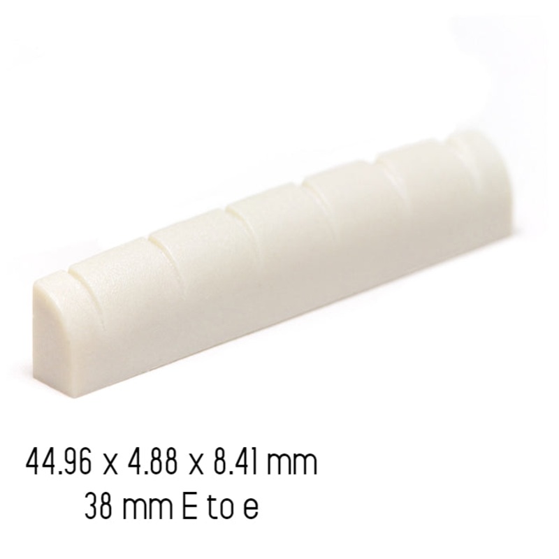 graphtech-nubone-nut-slotted-1-3-4-in-lc-6134-00-white Graphtech NuBone Nut Slotted 1 3/4 in. LC-6134-00 White
