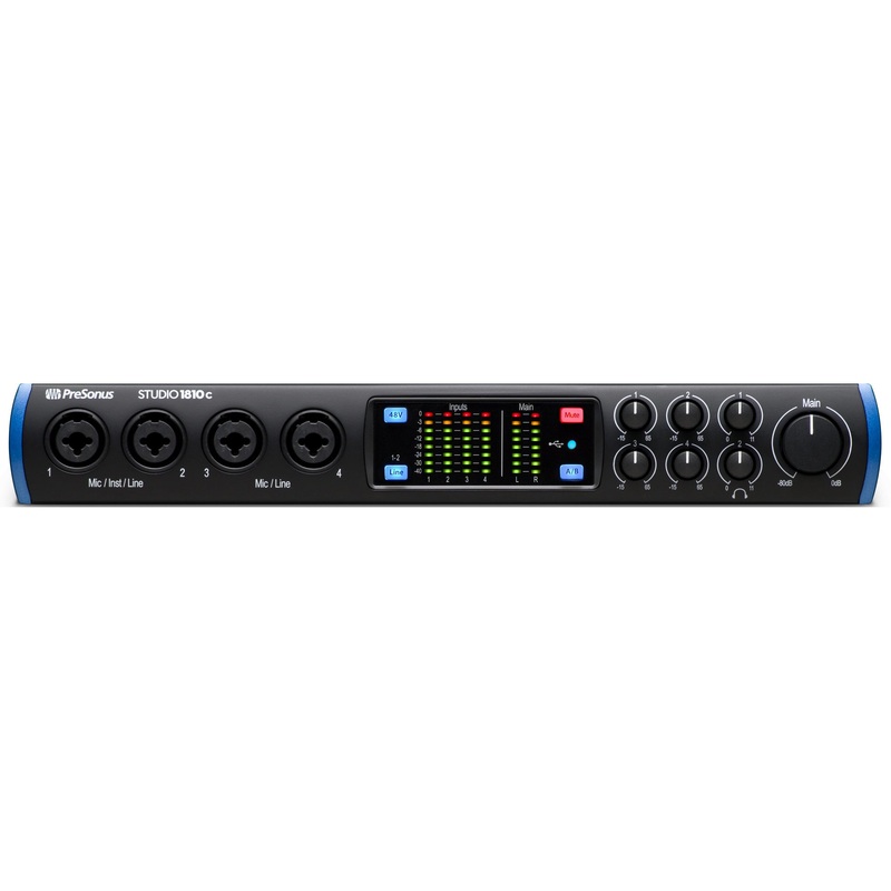 presonus-studio-1810c-18-x-8-usb-c-audio-interface-with-studio-one-artist-daw-software PreSonus Studio 1810c 18 X 8 USB-C Audio Interface With Studio One Artist DAW Software