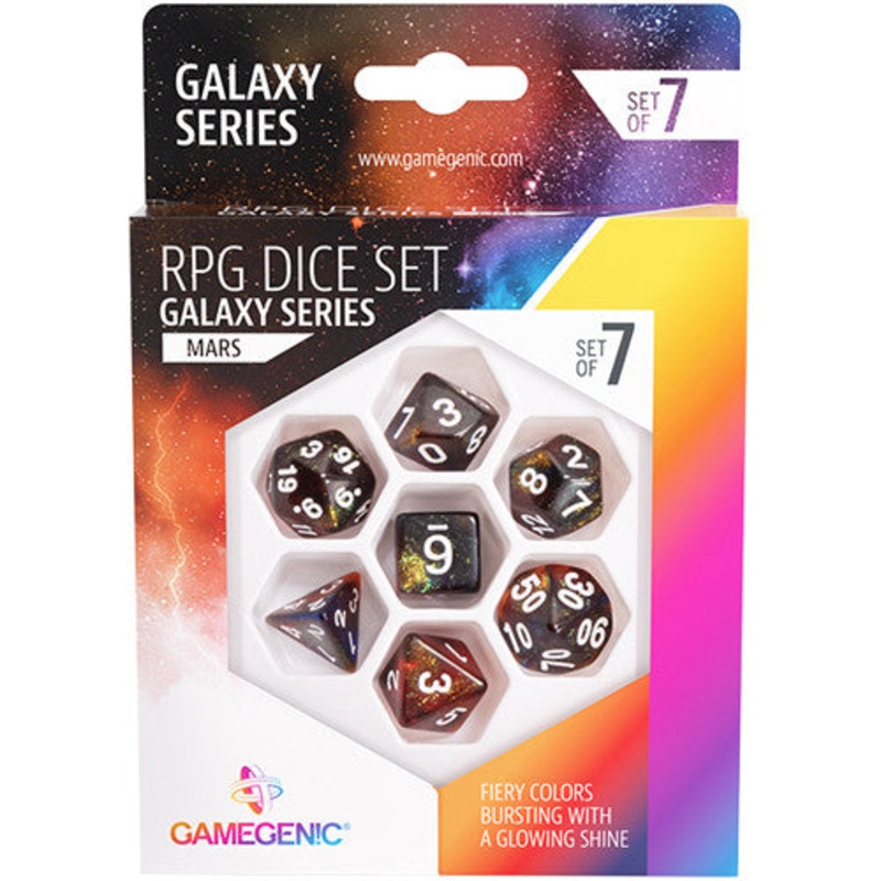 gamegenic-galaxy-series-mars-rpg-dice-set-7pcs Gamegenic Galaxy Series - Mars - RPG Dice Set 7pcs