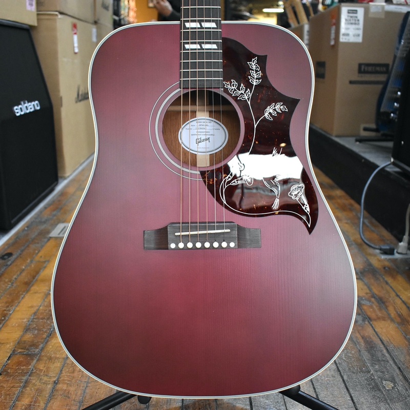 gibson-acoustic-hummingbird-special-acoustic-electric-guitar-satin-wine-red-w-softshell-case Gibson Acoustic Hummingbird Special Acoustic-electric Guitar Satin Wine Red w/Softshell Case