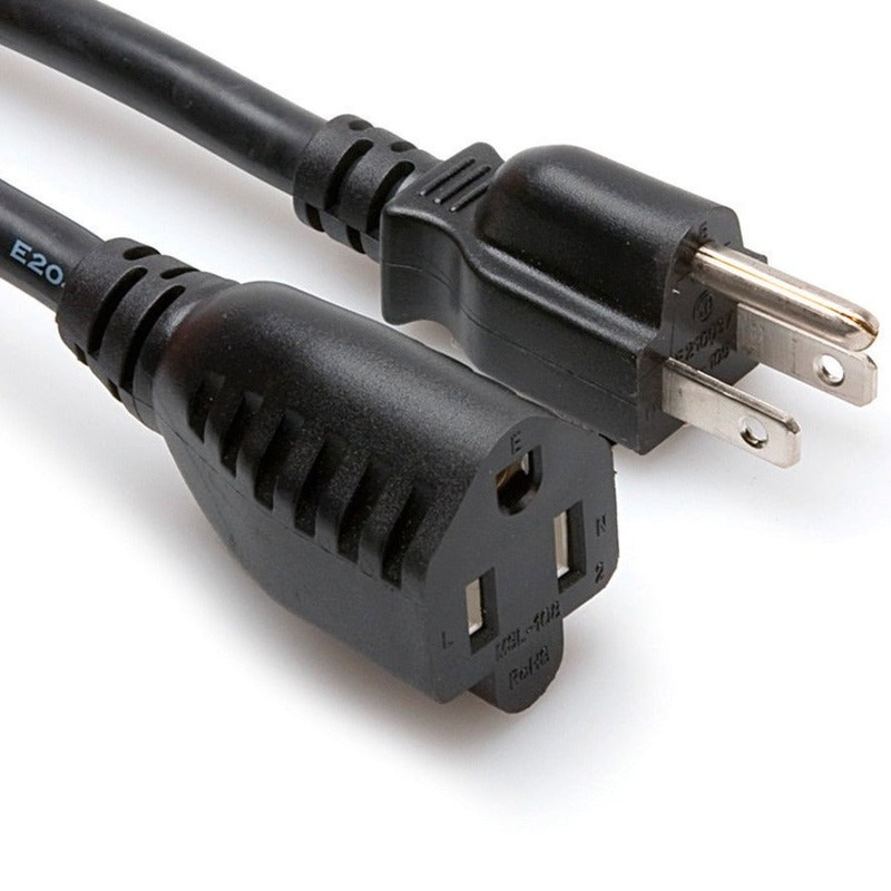 hosa-pwx-425-power-extension-cord-nema-5-15r-to-nema-5-15p-25-ft Hosa PWX-425 Power Extension Cord NEMA 5-15R to NEMA 5-15P 25 ft