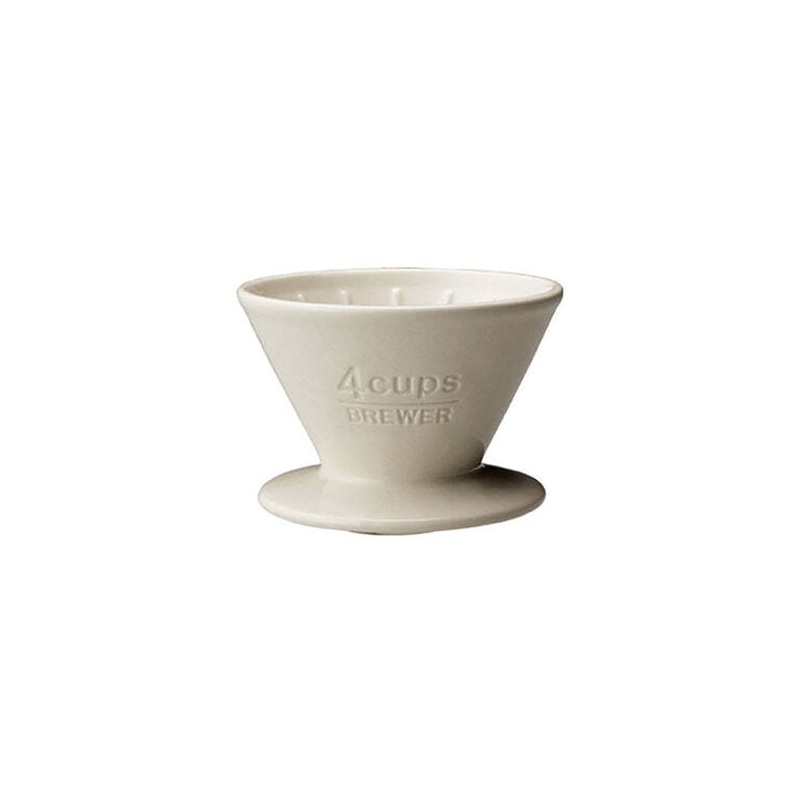 kinto-scs-04-porcelain-4-cups-pourover-coffee-drip-cup-brewer-maker-13cm-white Kinto SCS-04 Porcelain 4-Cups Pourover Coffee Drip Cup Brewer Maker 13cm (White)