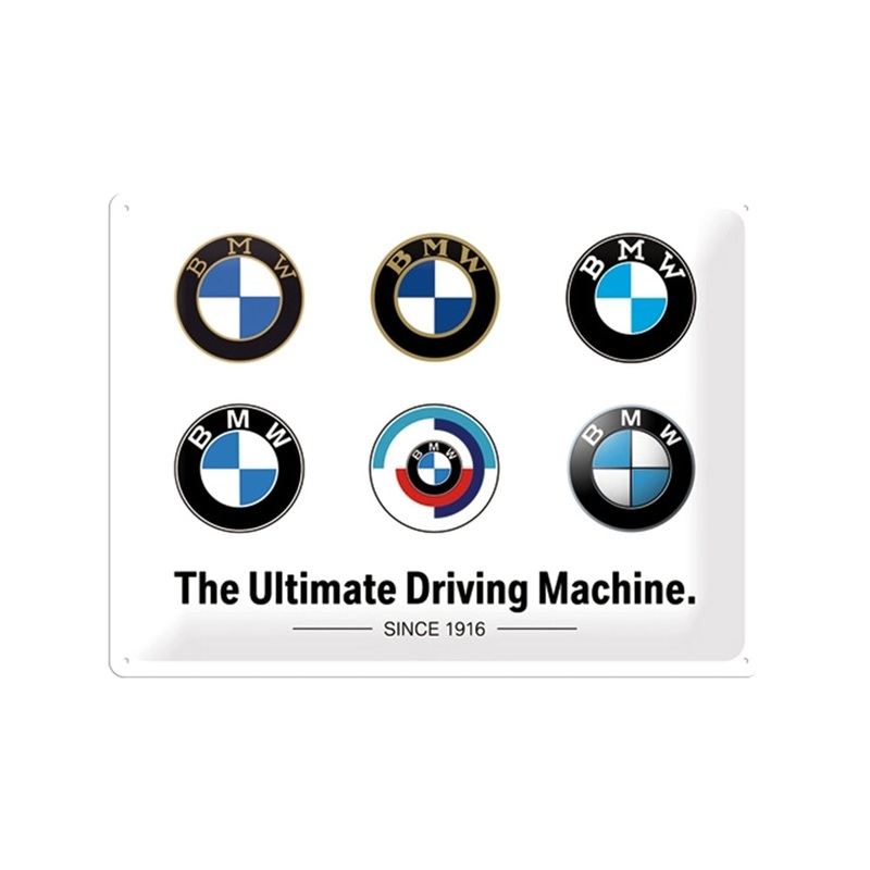nostalgic-art-bmw-logo-evolution-30x40cm-large-metal-tin-sign-plaque Nostalgic-Art BMW Logo Evolution 30x40cm Large Metal Tin Sign Plaque