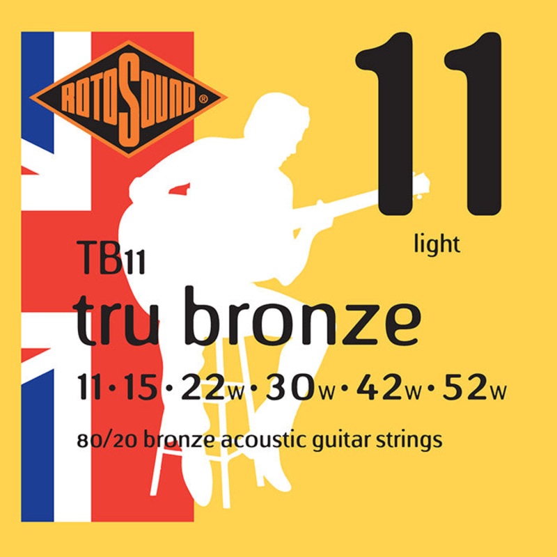 rotosound-tru-bronze-brass-coated-light-acoustic-guitar-strings-11-52-tb11 Rotosound Tru Bronze Brass Coated Light Acoustic Guitar Strings 11-52 TB11