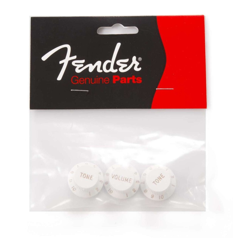genuine-fender-stratocaster-knobs-white-volume-tone-tone-099-2035-000 Genuine Fender Stratocaster Knobs, White (Volume, Tone, Tone) 099-2035-000