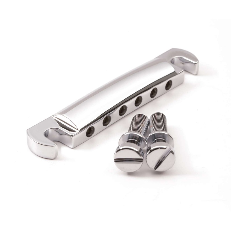tone-ninja-class-a-standard-stop-bar-tailpiece-us-made-chrome Tone Ninja Class-A Standard Stop Bar Tailpiece, US Made, Chrome