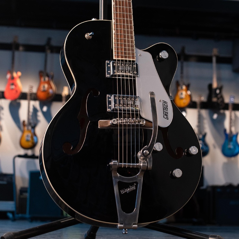 used-gretsch-electromatic-black-5120-w-case USED GRETSCH ELECTROMATIC BLACK 5120 W/CASE
