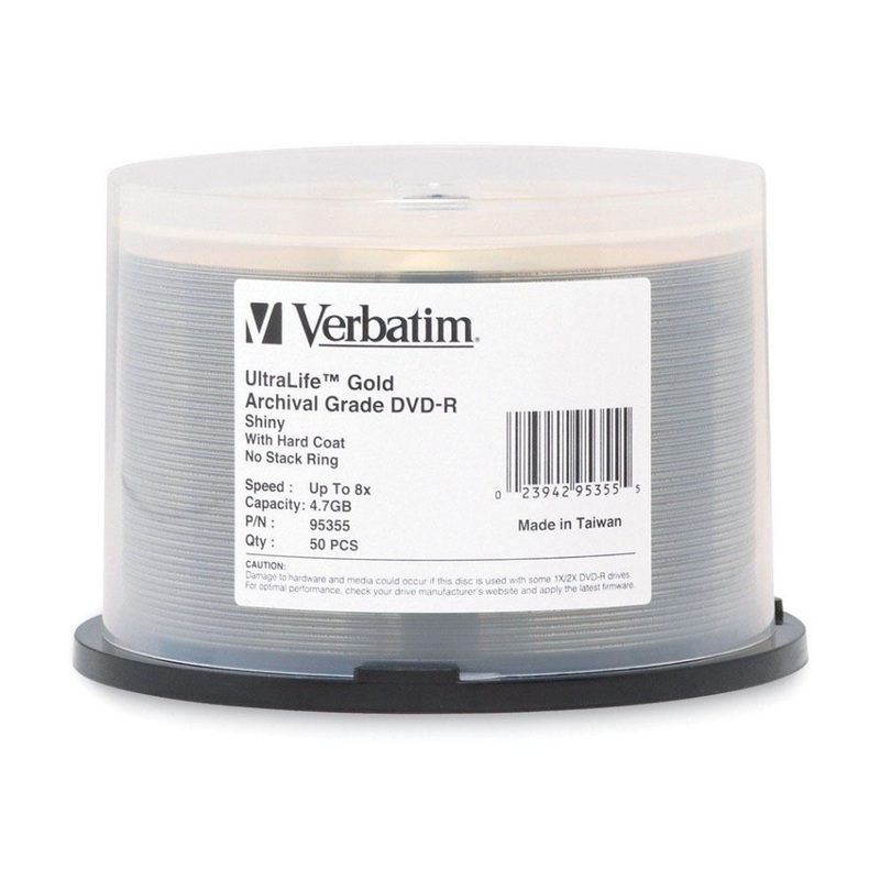verbatim-dvd-r-gold-archival-grade-hard-coat-8x-speed-bank-discs-4-7gb-50pc VERBATIM DVD-R Gold Archival Grade Hard Coat 8x Speed Bank Discs 4.7GB 50pc