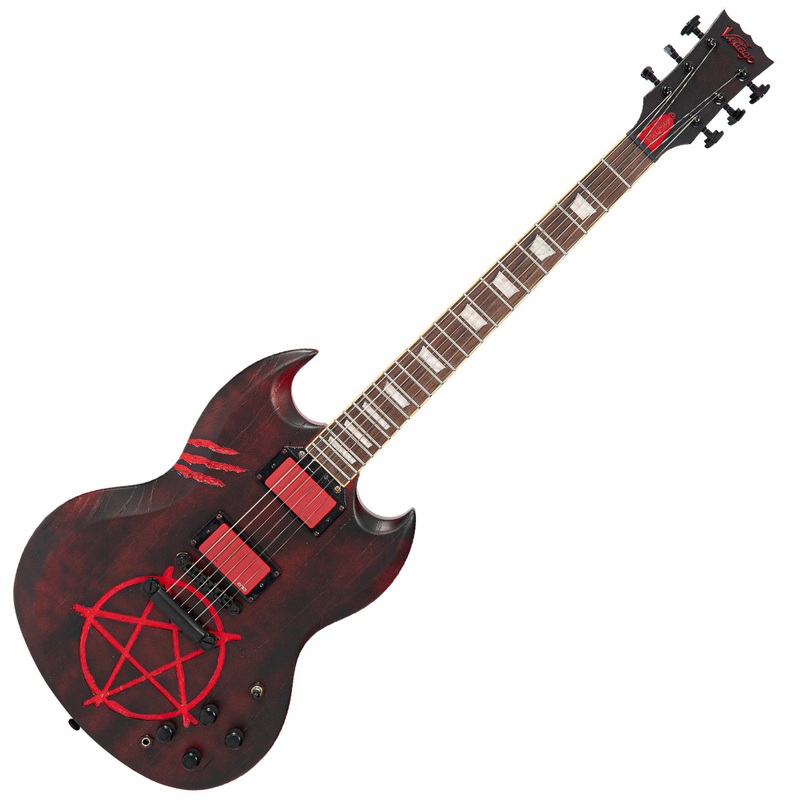 vintage-vs6-proshop-unique-occult-classic-damien-s-decor-black-over-red Vintage VS6 ProShop Unique ~ Occult Classic ~ Damien's Decor Black Over Red